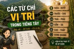 Các từ chỉ vị trí trong tiếng Tày – Cách dùng và ví dụ thực tế